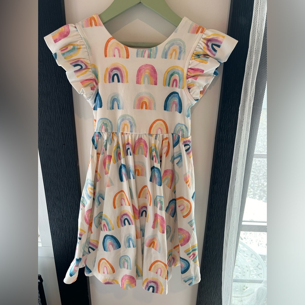 Bamboo Ruffle Sleeve dress